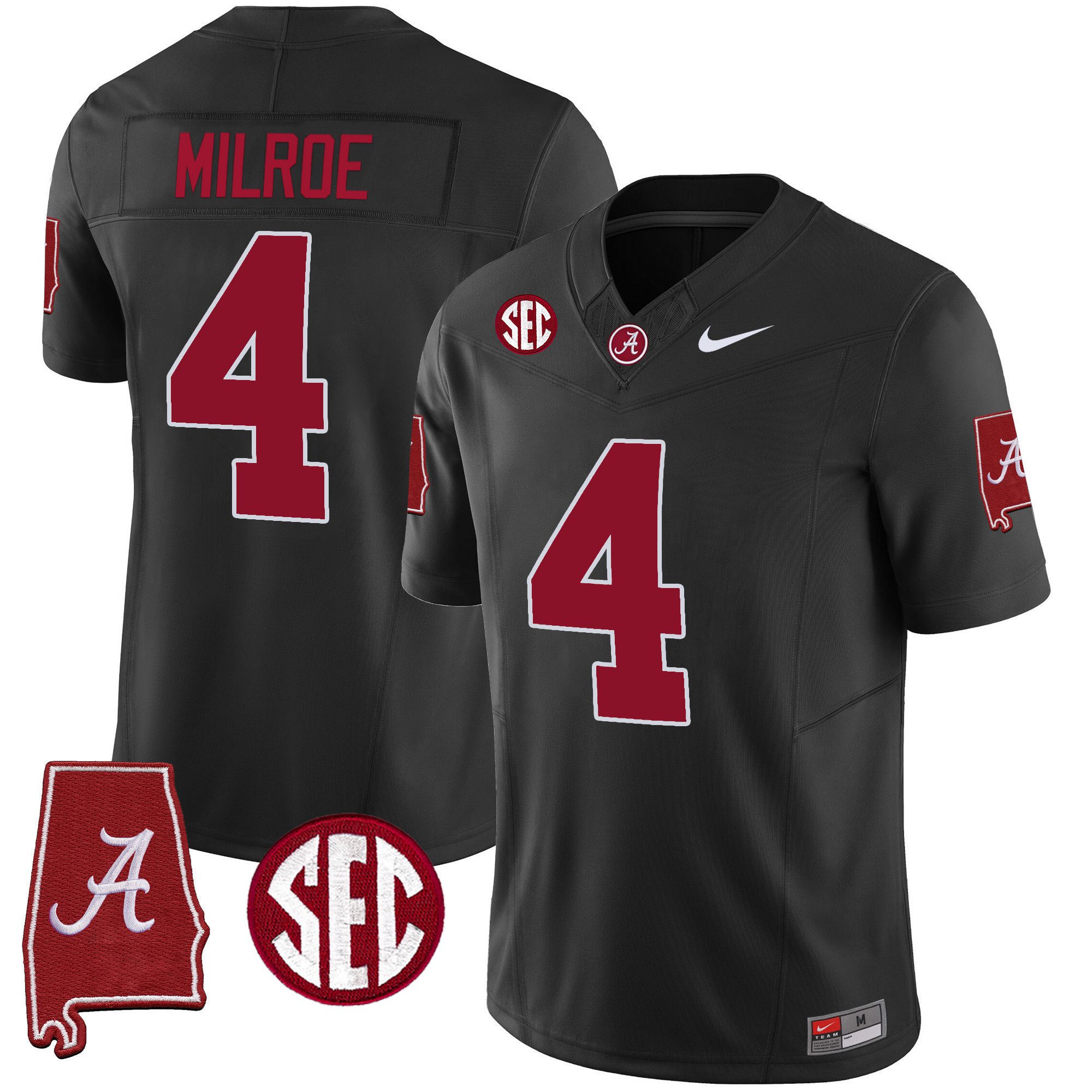 Men Alabama Crimson Tide #4 Milrow Black 2024 Nike Vapor Limited NCAA Jersey->indianapolis colts->NFL Jersey